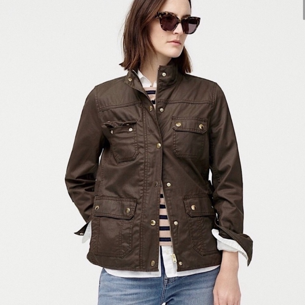 J Crew | Olive Green Khaki Downtown Field Jacket Small